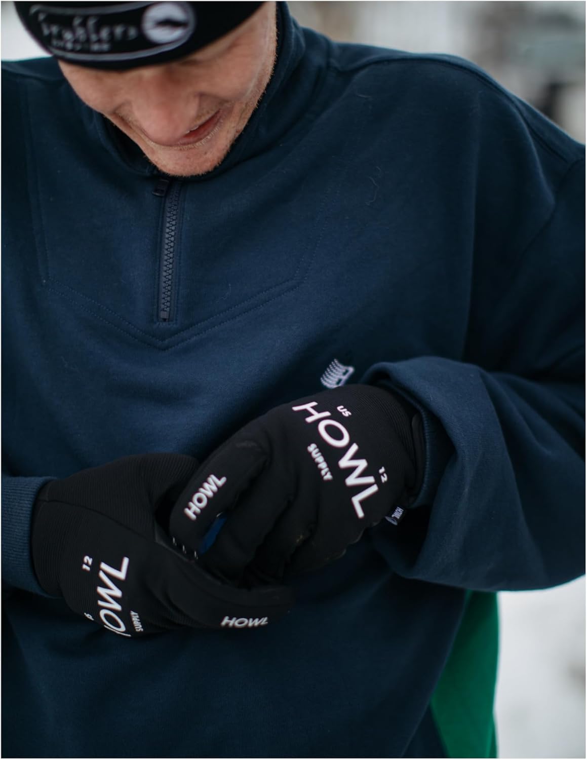 【美品】CRYO スノーゴーグル、スノーグローブ、帽子セット　黒 スノーボード グローブ ユニセックス 原澤このみHenlyコラボ