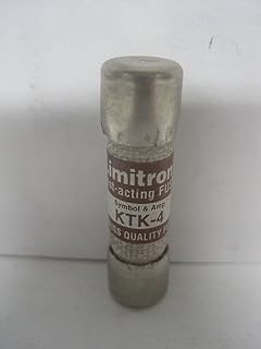 Cooper Bussmann Brand KTK-4 (KTK-4) 4 Amp Limitron Fast Acting Supplementary Fuse 600V