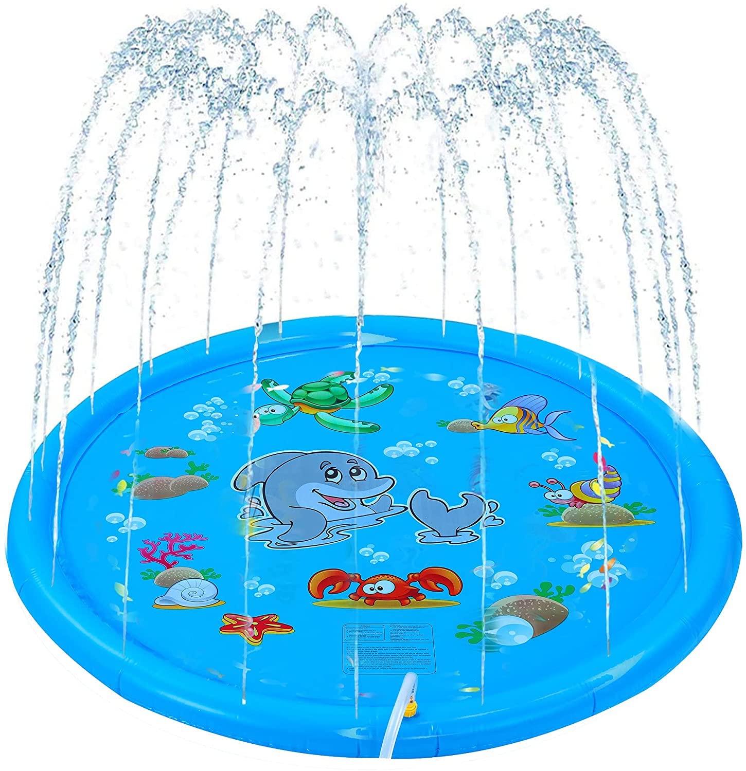 Buy JOYWAY Dimple Splash Pad,70inch Large Kids Sprinkler Play Mat for