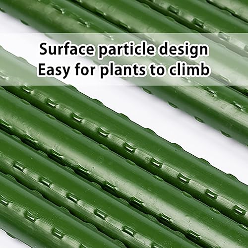 Miniatura 3 de Paquete de 20 estacas de jardín montadas, multifuncionales, enrejado de jardín, resistentes, estacas de tomate de soporte para jardín de plantas de