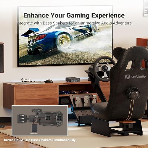 Miniatura 3 de Fosi Audio TB10D Amplificador estéreo de 2 canales, mini amplificadores integrados de potencia clase D de 600 W para altavoces pasivos/agitador de