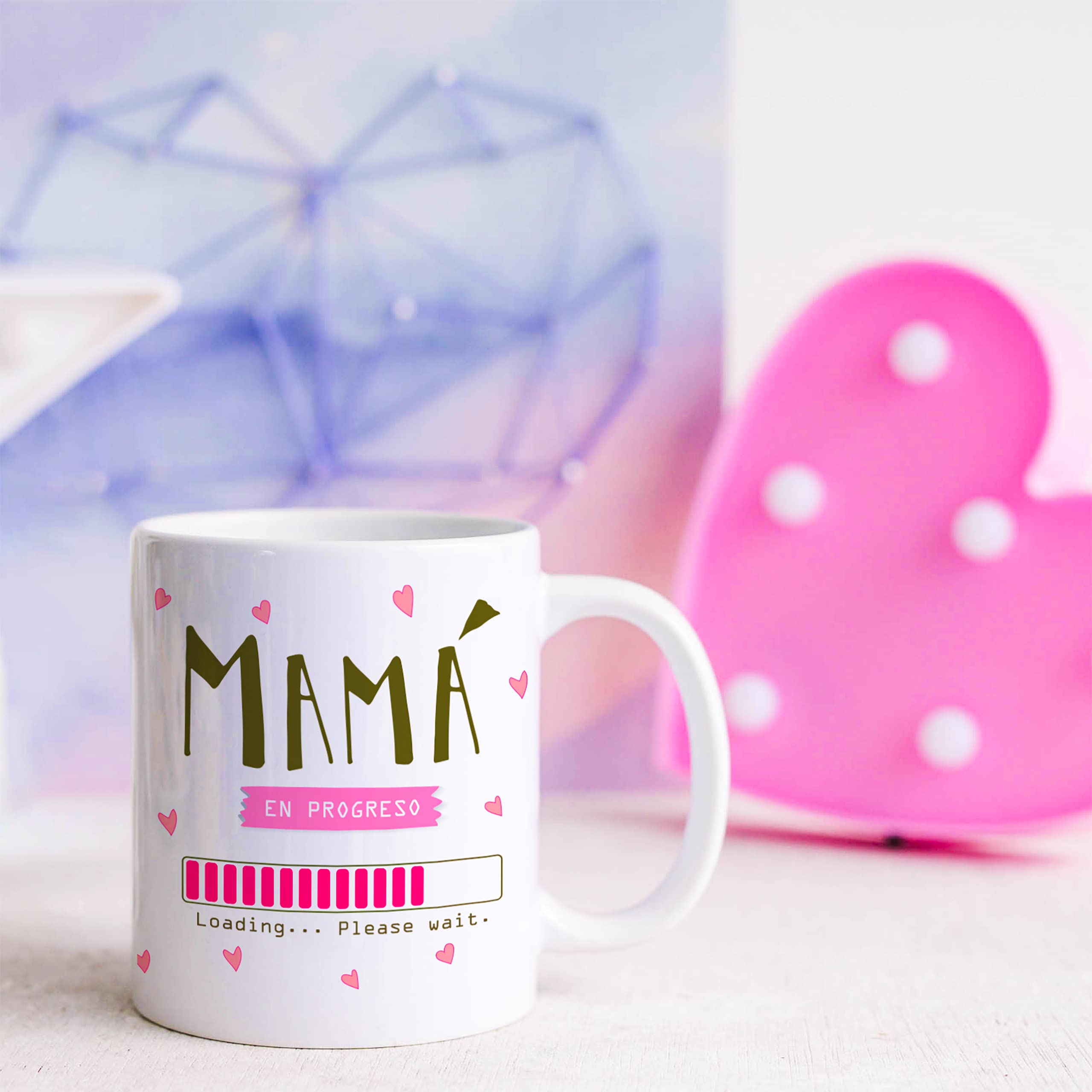 Taza De Café 'Best Mom Ever' Para Regalo De Mamá | Diseño Mármol Rosa Con Acentos Dorados