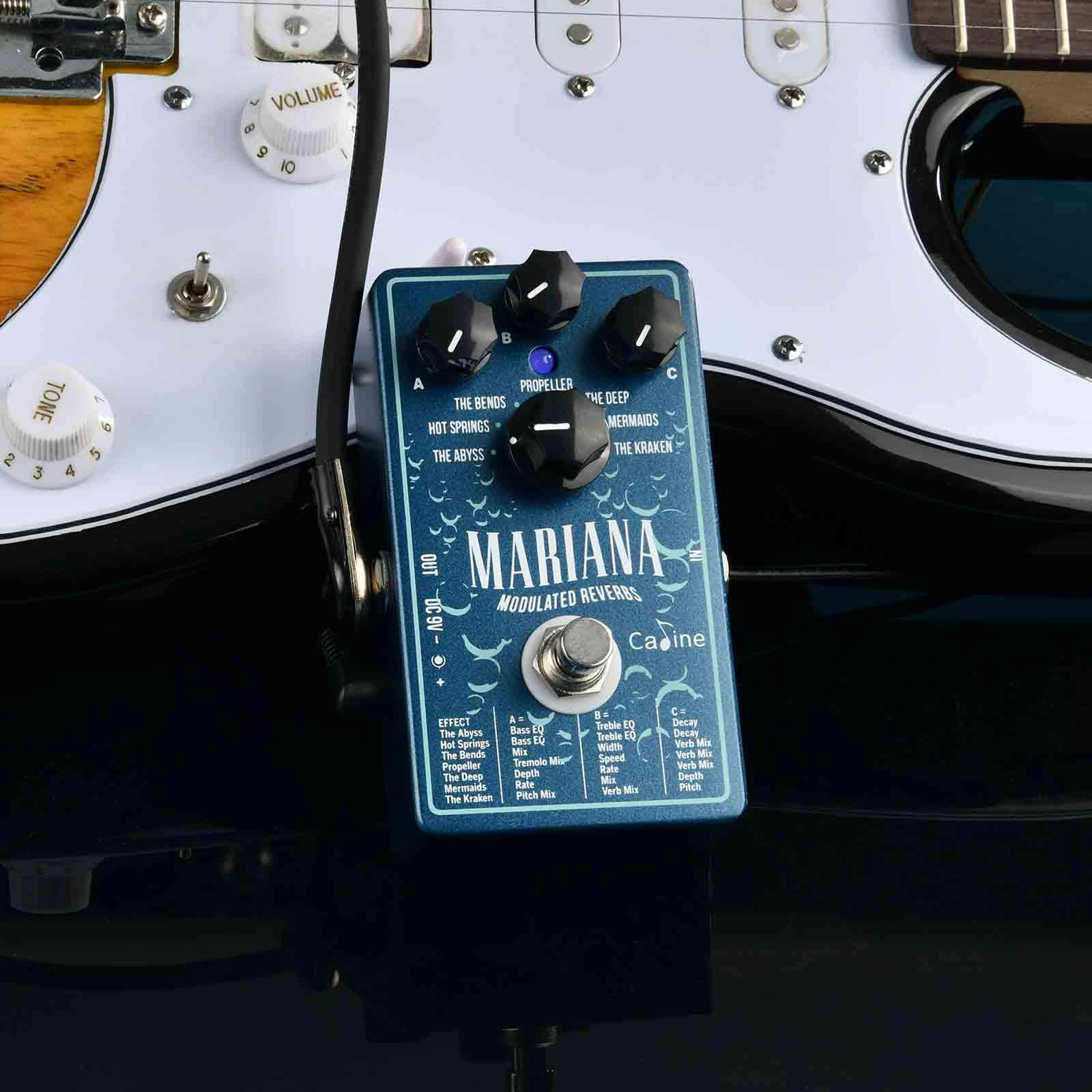Caline CP-507 Mariana Modulated Reverbs Digitales Gitarren-Effektpedal (7 Arten von Reverb)