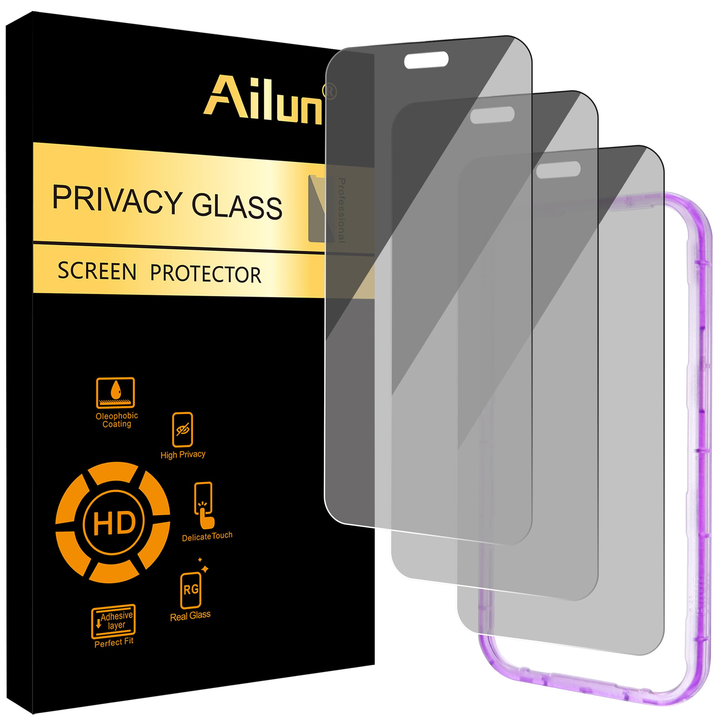 Ailun Privacy Screen Protector iPhone 17e/16e/14/13/13 Pro, 2 Pack — Amazon image 12