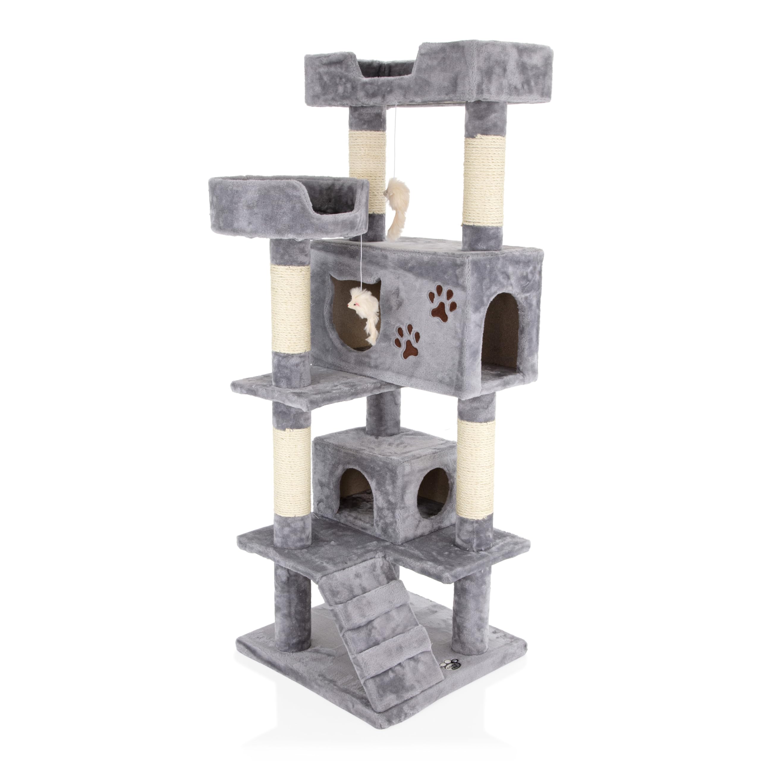 Cat Tree Heavy Duty for Large Cats by Cozy Pet for Multiple Cats Big Cat Scratching Post Strong Climbing Frame Heavy and Stable Extra Thick Scratching Posts | CT22-Light Grey โ image 1