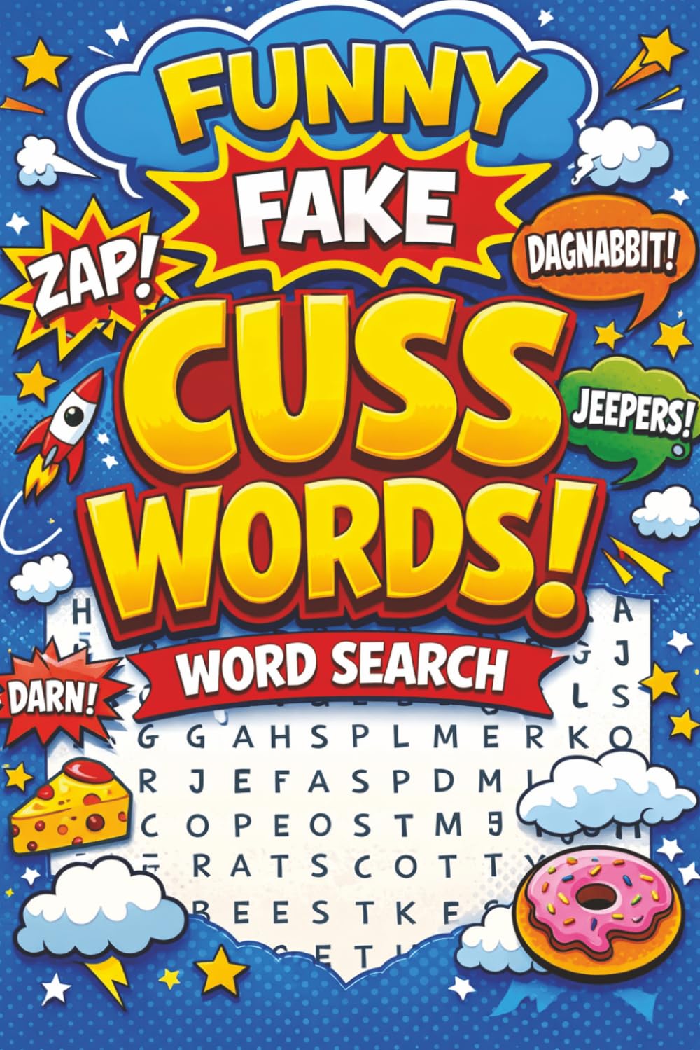 Fake Funny Cuss Words: Word Search