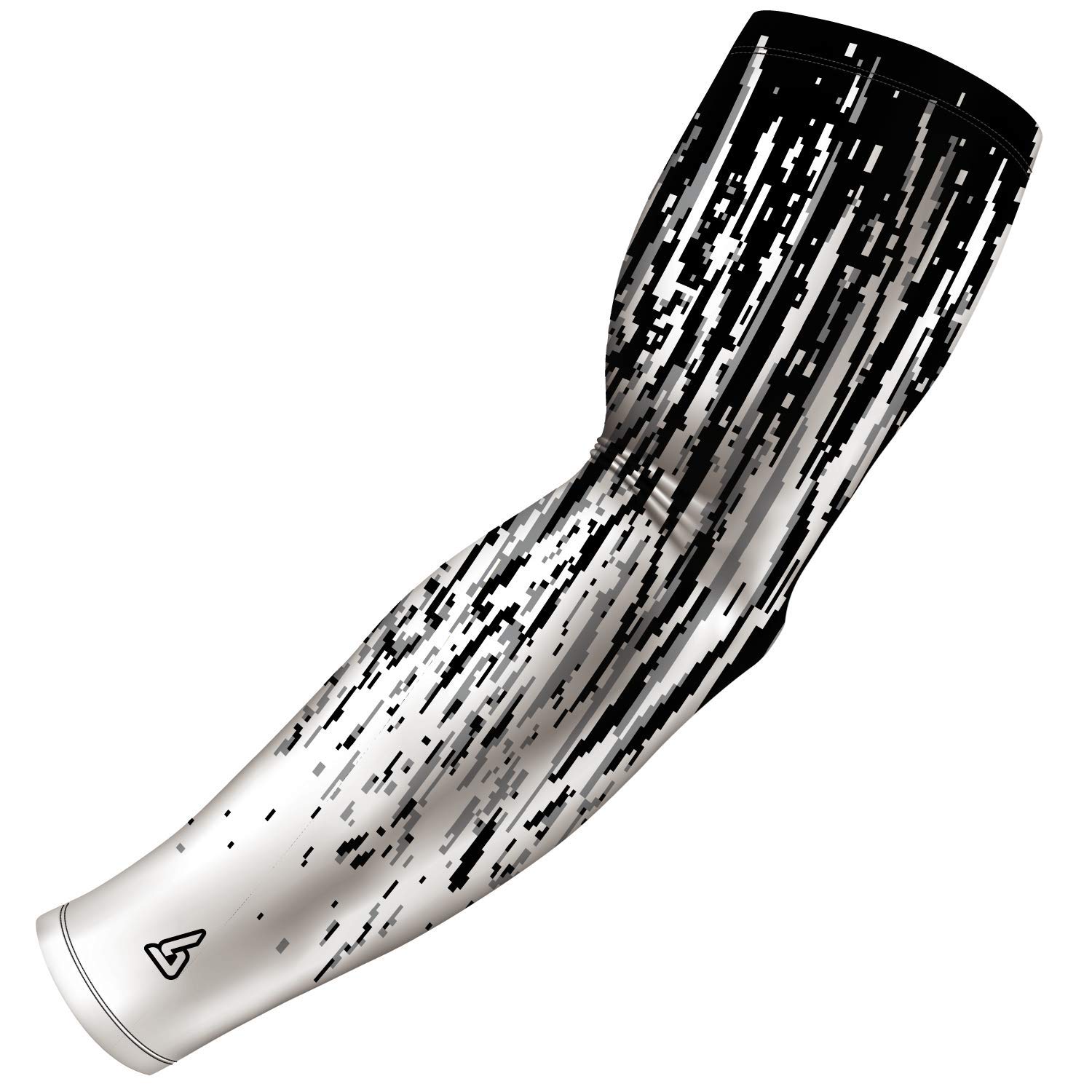 B-Driven SportsB-Driven Sports Athletic Compression Arm Sleeve - 1 Sleeve, 40+ Digital Camoflauge Designs G | Adult XL | 1 sleeve White