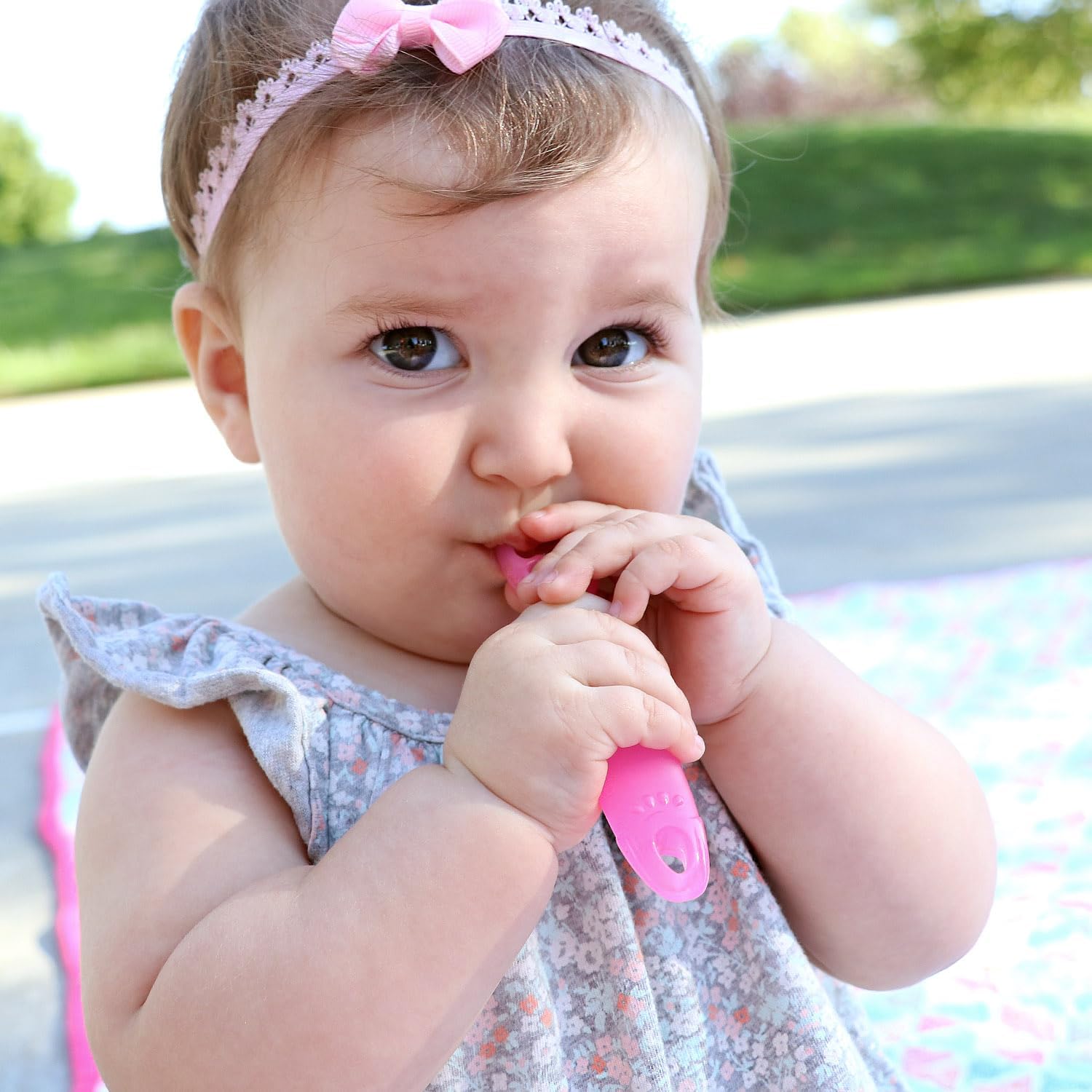 ChooMee FlexiDip Baby Spoon Set, 2 CT, Silicone Baby Learning Utensil