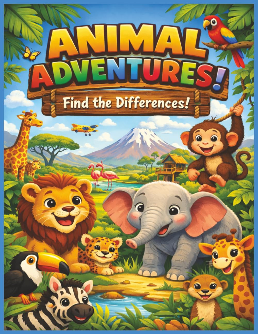 Animal Adventures: Find the Differences!: An Exciting Adventure of Fun Animal Puzzles | Boost Focus & Observation Skills | Perfect for Kids Who Love Animals and Challenges | 8.5x11 inches.