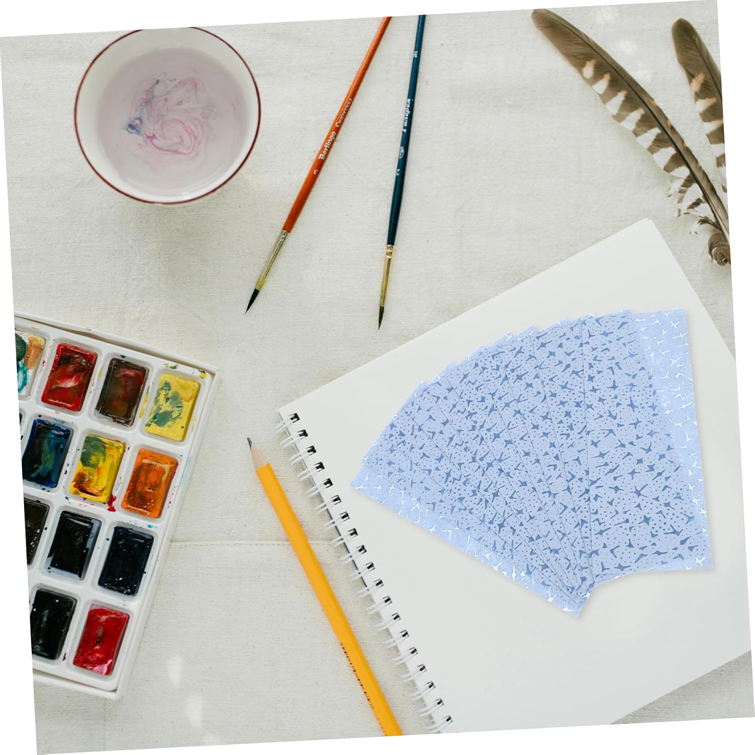 Water Conducting Paper Palette 10pcs for Model Painting and Crafts
