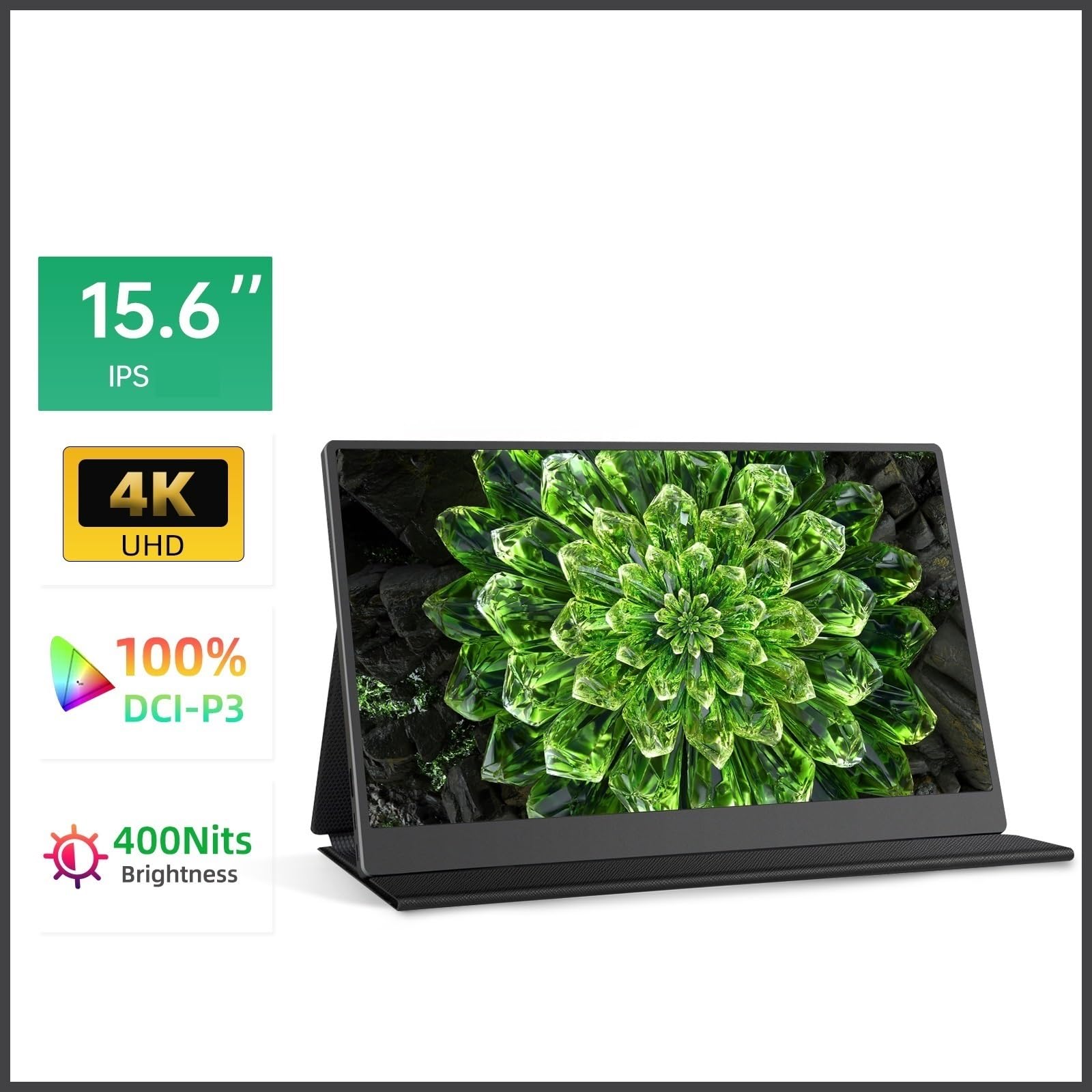 Monitor portatile da 15,6 pollici 3840 * 2160 60Hz IPS 400nits for laptop, ufficio, telefono cellulare Monitor per Smart Working