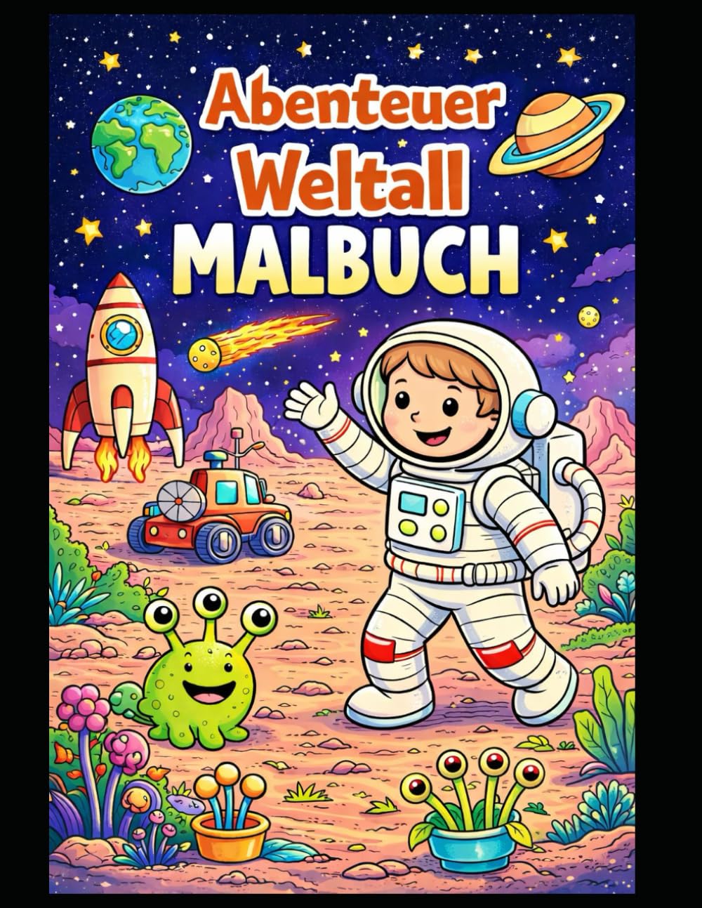 Abenteuer Weltall Malbuch