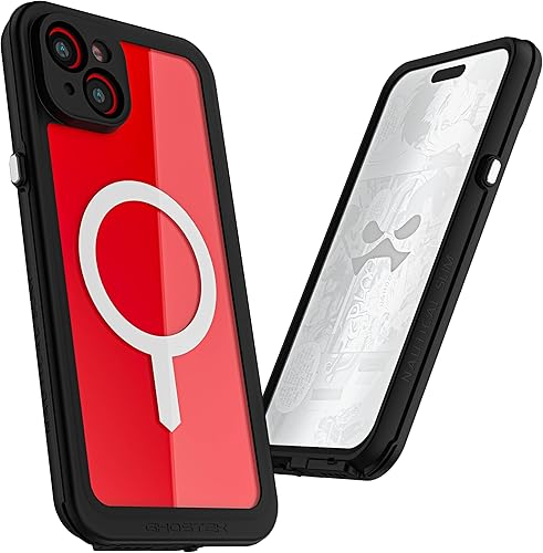 Miniatura 2 de Ghostek Nautical - Funda delgada impermeable para Apple iPhone 15 Plus, protector de pantalla y lente de cámara integrado, compatible con MagSafe