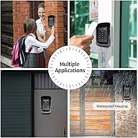Vista 2 de TOPENS TC175P Touch Panel Wired Keypad, Universal Keyless Entry Keypad DC 12V 24V for The Automatic Driveway Gate Opener, Magnetic Lock, Door Access