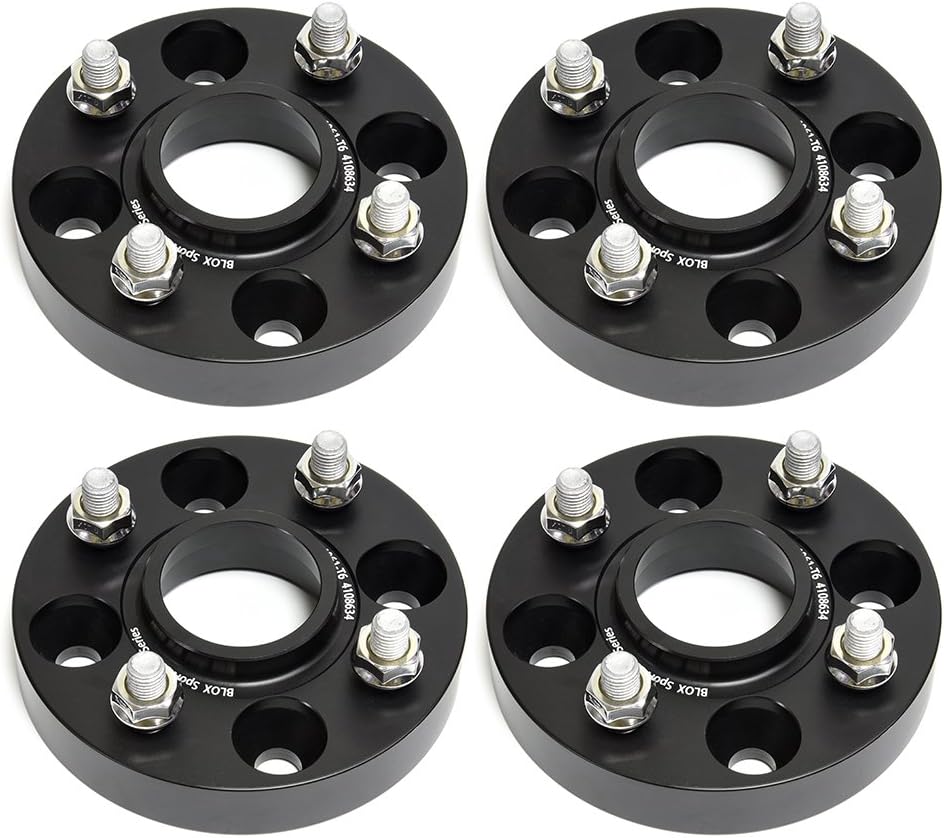 4Pcs 30MM PCD 4x108 CB63.3 Hub Centric Wheel Spacers Forged Aluminum 6061-T6 with Studs M12x1.5 for Ford B-Max Contour Cougar Cortina Ecosport Escort Ficsta