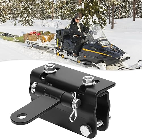 Enganche universal para parachoques de moto de nieve, de acero inoxidable, ajustable, para motos de nieve, trineo, remolque, accesorios para esquí,