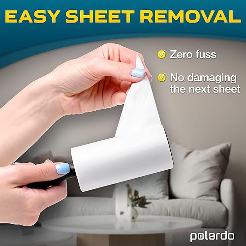 Miniatura 4 de Rodillos de pelusa para pelo de mascotas pegajosos eliminadores de pelusa para sofá ropa muebles y alfombra Rodillo de pelusa para perro de pelo de