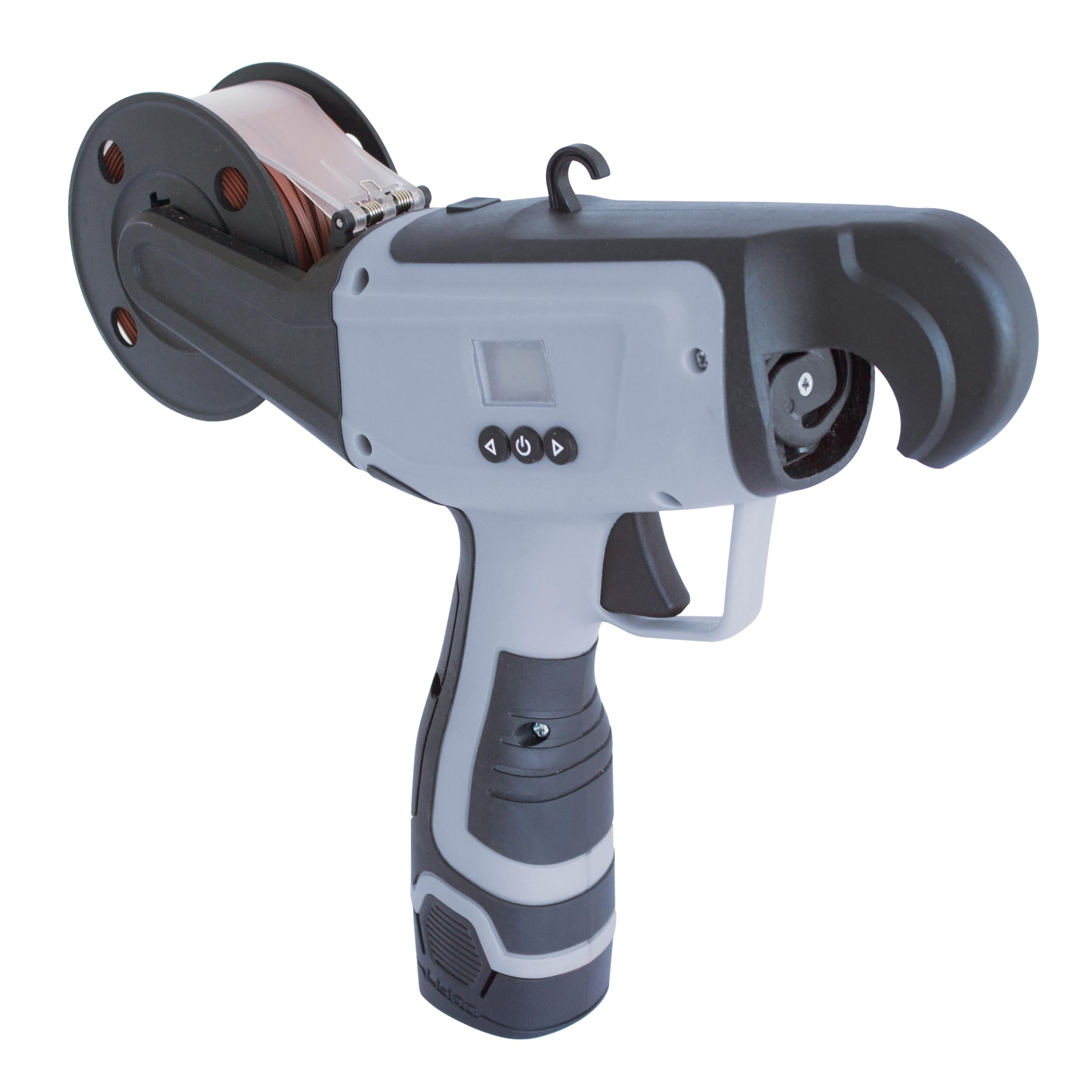 Kamikaze KV4 Atadora Eléctrica Inalámbrica 14,4V, Ø25 mm, 2 Baterías de Litio, 7000–10000 Atados, Cargador Triple, Kit Completo, Herramienta Profesional para Viña y Agricultura