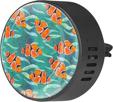 Coral Reef Fish 2PCS Custom Car Aromatherapy Air Freshener Diffuser Car Fragrance Diffuser Locket Car Diffuser Vent Clip Apply for Car, Office, Kitchen