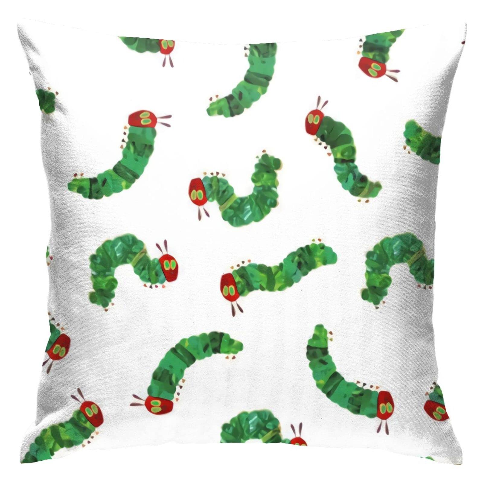 Throw Pillow Case 45X45cm Very Hungry Caterpillar Pillow Case Decoration Pillowcases Personalised Pillow Cover For Birthday Gifts, Daughter, Coworker
