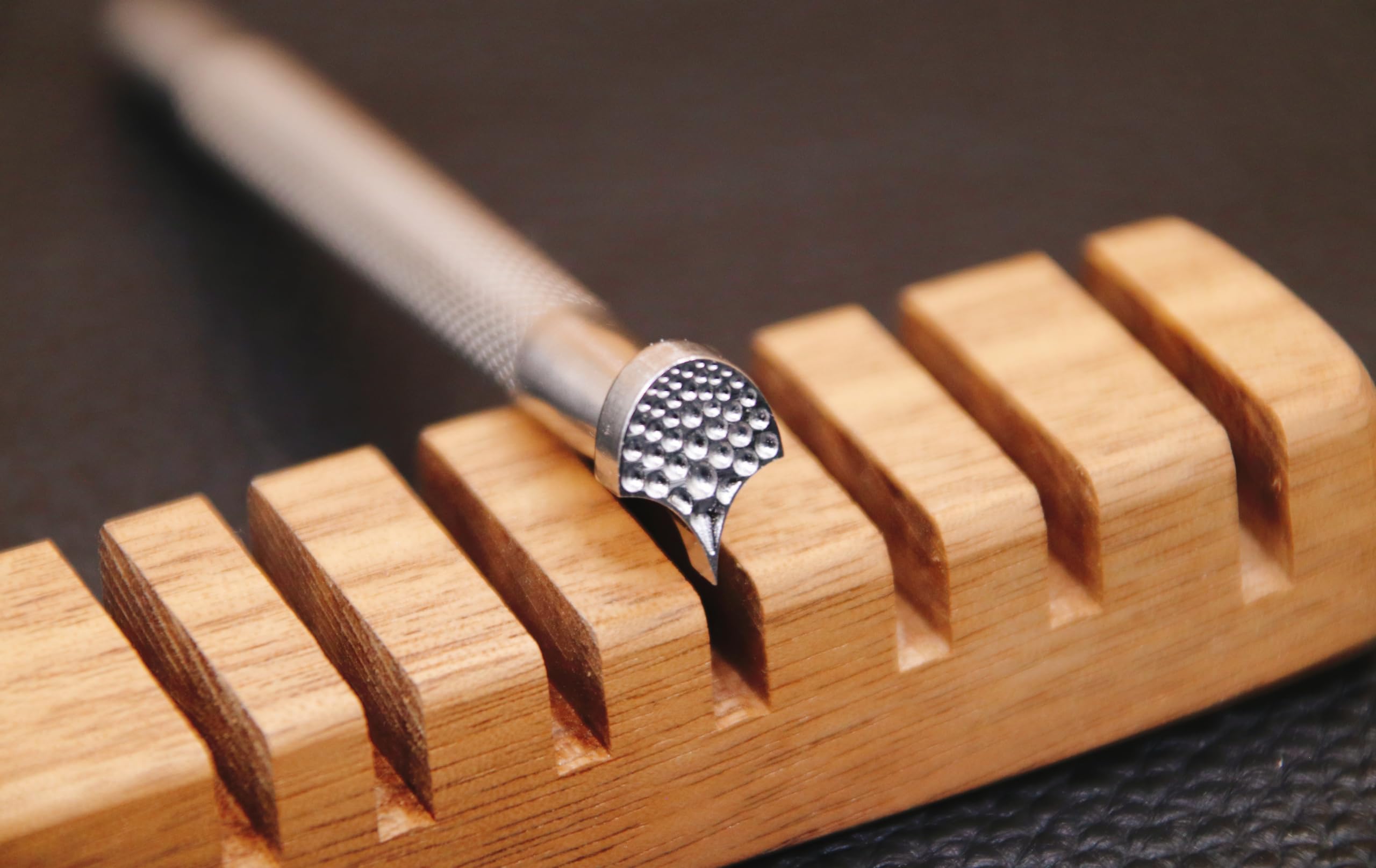 Leather Stamps Dragon Scale Stamp Leather Stamping Tool 304 Stainless Steel Leathercraft Carving Tools