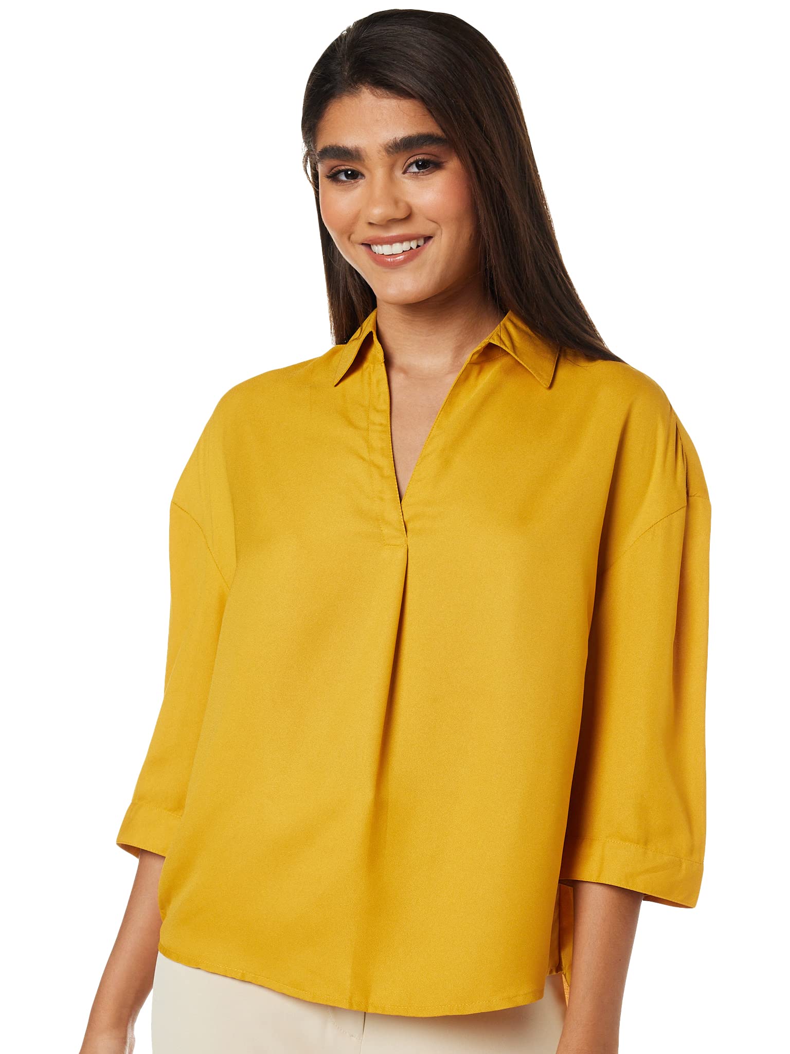 Amazon Brand - SymbolWomen's Solid Loose Fit Top