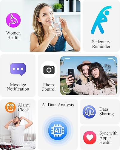 Miniatura 7 de Pulsera inteligente, banda de seguimiento de actividad y actividad física, monitor de sueño 247, monitor de frecuencia cardíaca continua durante