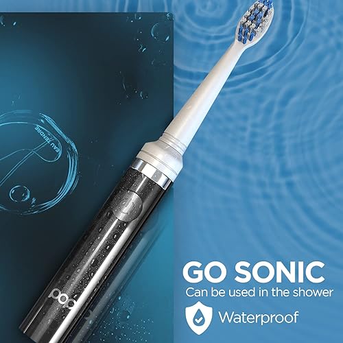 Miniatura 6 de Cepillo de dientes eléctrico Pop Sonic (negro) - Cepillos de dientes de viaje con batería AAA  Cepillos de dientes eléctricos para niños con 2