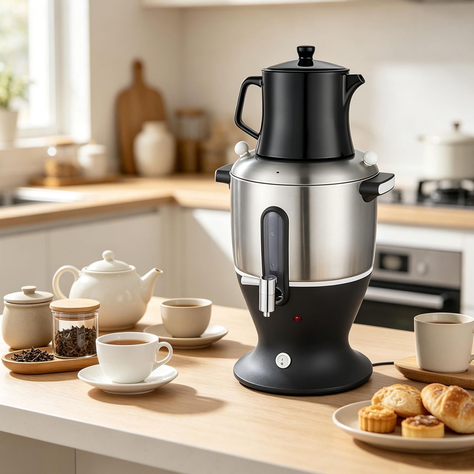 Macchina for Turco Samovar elettrica 6litri,caffè, Acciaio Inossidabile 304