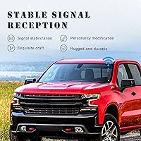 Vista 5 de Ajxn 1 antena tipo bala para automóvil, 5.4 pulgadas, adecuada para Ford F150 Wrangler, Jeep, Chevy Silverado 1500, 2500, 3500, HD, Avalanche, GMC