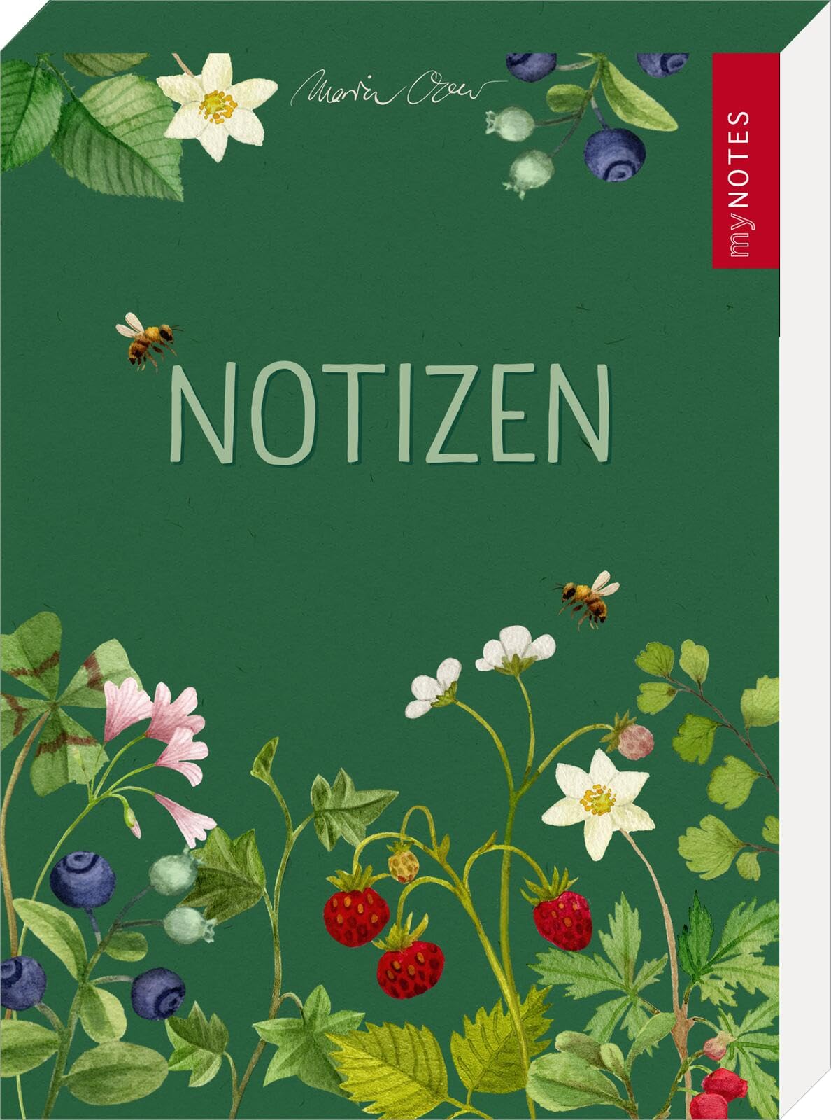 Noel Tatt Blanko-Notizkarten Mit Floralem Design | 6 Karten Inkl. Umschlägen | Umweltfreundlich, FSC-zertifiziert | Für Alle Anlässe