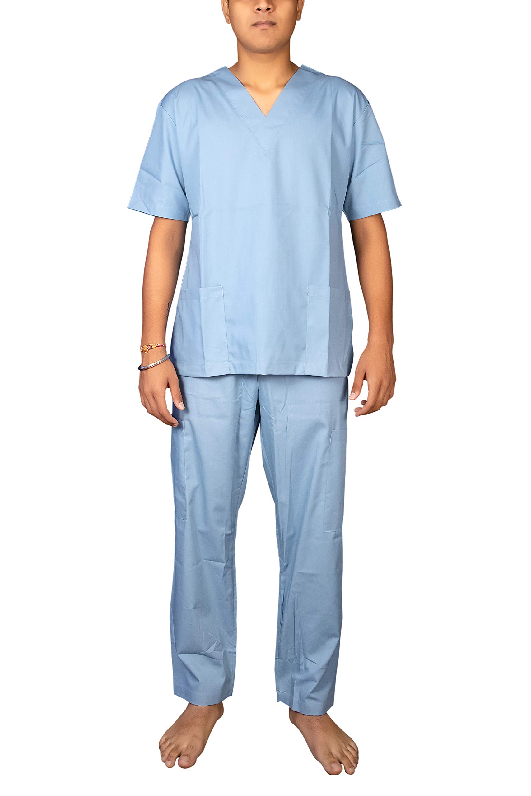 Global VastraBreathable Anti Microbial Scrub Suits BIO TECH Certified with Guarantee of 100 Washes