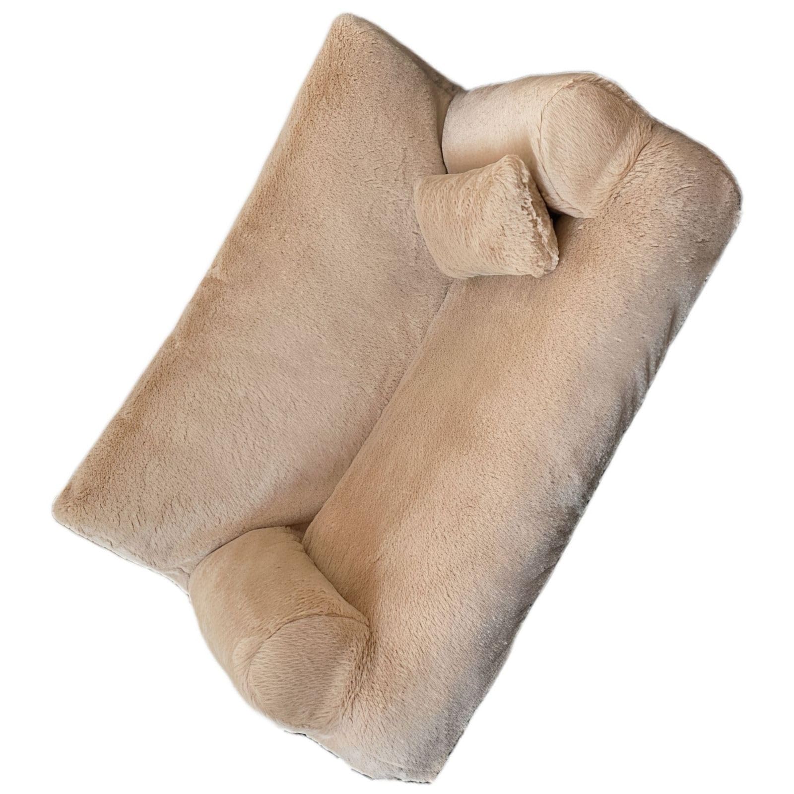Pet Sofa Bed for Small Dogs and Cats with Pillow, Soft Indoor Pet Couch with Removable Washable Cover