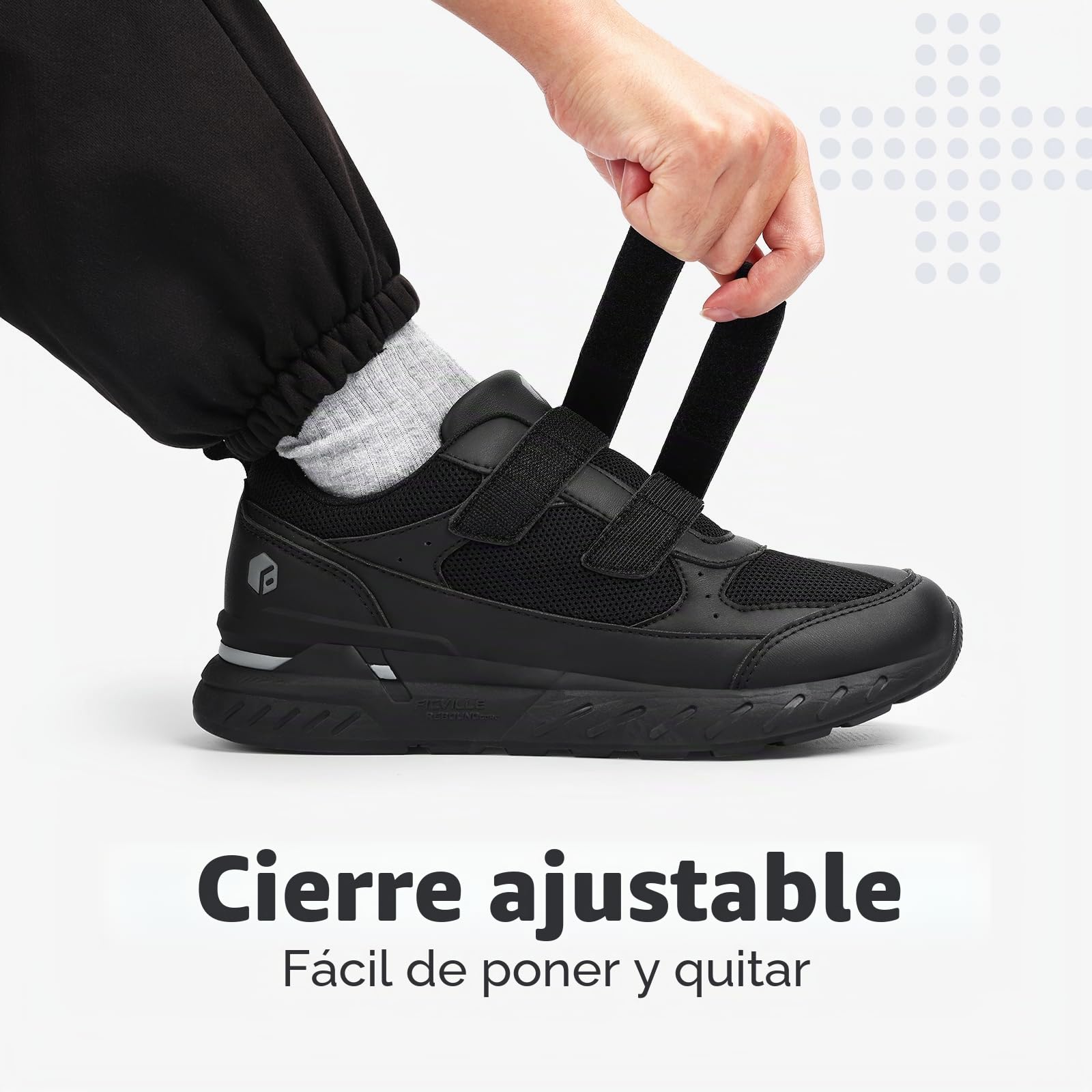 FitVille Zapatillas Deportivas Hombre Extra Ancho Zapatos Caminar Comodos Calzado Casual Antideslizantes