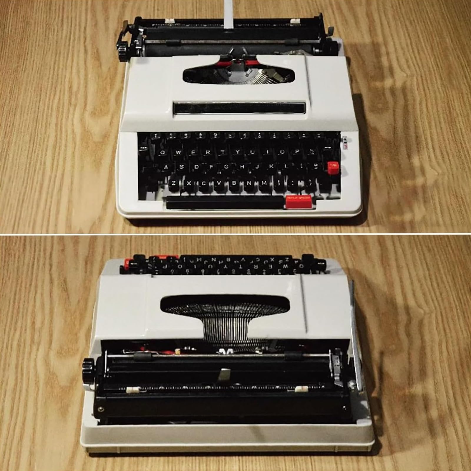 Ręczna maszyna do pisania - Vintage Mechanical Portable Writing Tool for Notes and Nostalgic Collections