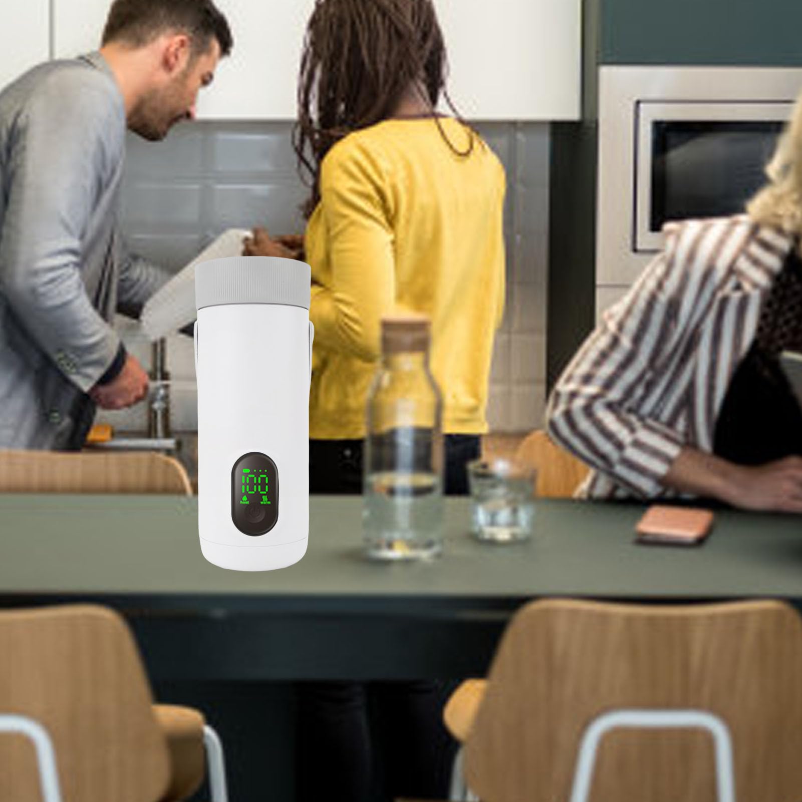 Fabater La Mini Bouilloire électrique Portable Fait Bouillir Efficacement L'eau en 10 Minutes pour les Voyages en Plein Air, Batterie 27 000 MAh, pour le Camping et La Randonnée