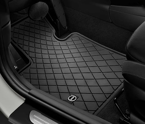 MINI 51472354155 - Alfombrillas para todo tipo de clima, color negro esencial para F55 Hardtop de 4 puertas, F56 Hardtop 2 puertas y F57 Convertible