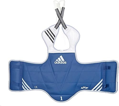 Miniatura 2 de adidas Protector de pecho unisex WT Taekwondo Martial Arts TKD, color azul