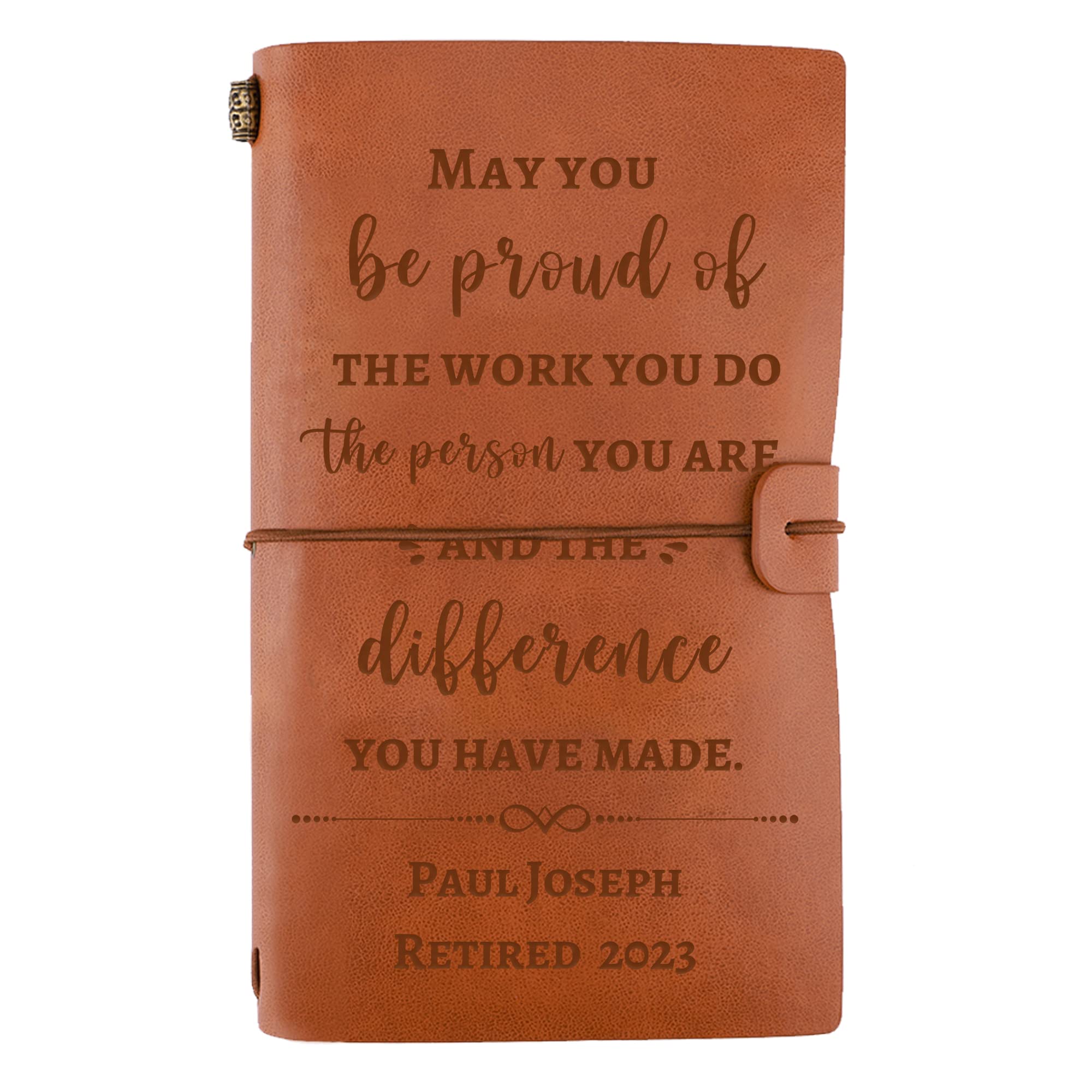 Leather Journal Notebook - Perfect Coworker Leaving Gift For Women, Retirement Or Farewell Present