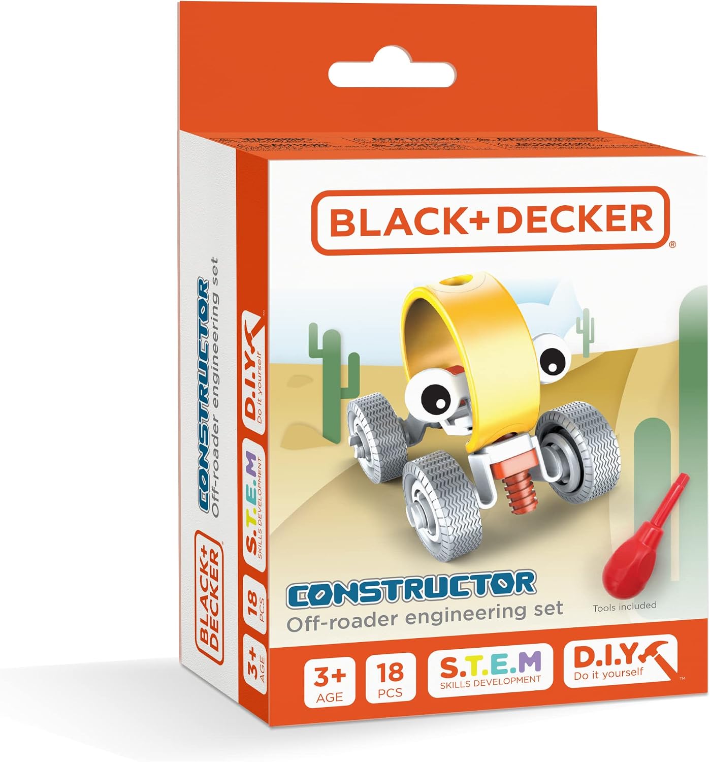 Red Toolbox Black and Decker Constructor Off Roader Set