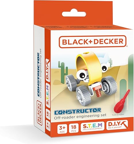 Red Toolbox Black and Decker Constructor Off Roader Set