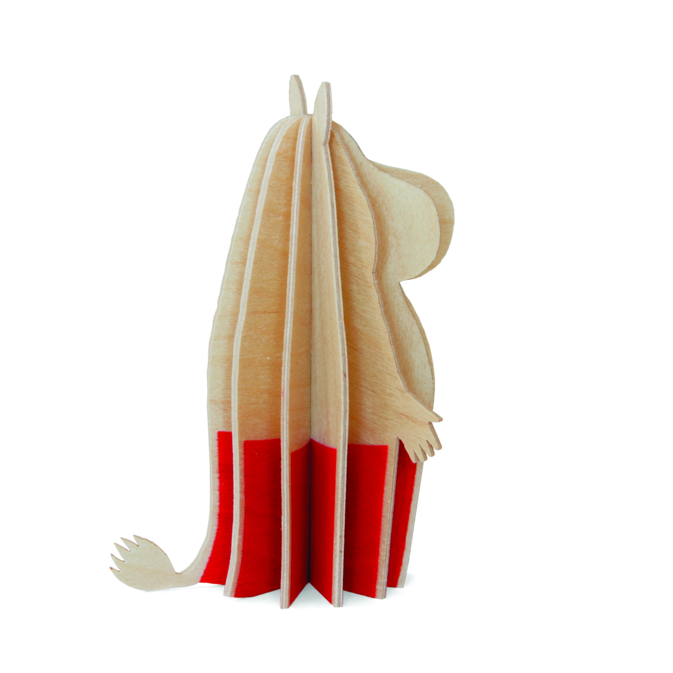 Lovi Moominmamma 3D Decoration Natural Wood 4.5" - Do-it-Yourself Moomin Figure for Kid's Room - Wooden Toys & Puzzles