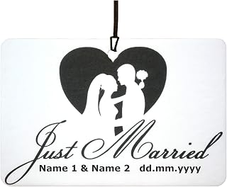 Personalized Just Married Car Air Freshener