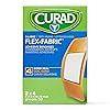 CURAD Flex-Fabric Adhesive Bandages, X-Large 2x4, 50 Count