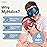HM Cooling Eye Mask - Reusable Gel Cold Pack Soothes Puffy Eyes, Dark Circles & Hangovers - Relieve Headaches & Sinus Pain With Cold Therapy