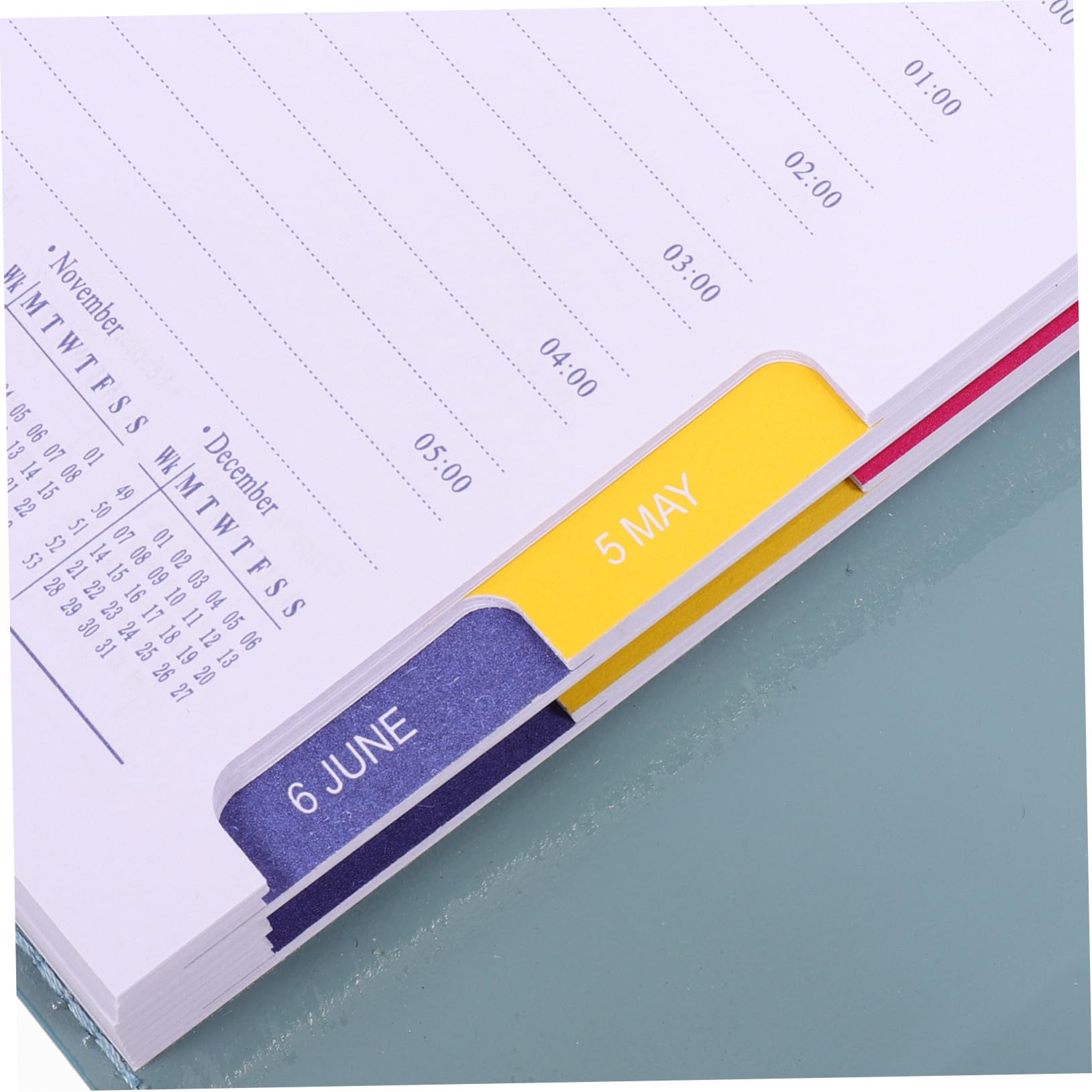 Planen Sie den Planungsrestrang Agenda Planer Zeitmanagementplaner Tagesplaner Büroplaner monatlicher Planerkalender Terminkalender Papier Sky-blue