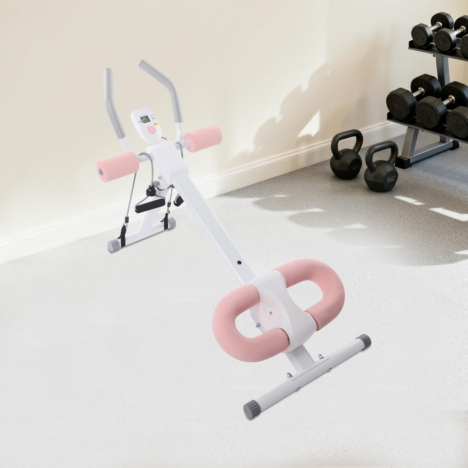 Appareil d'entraînement multifonction pour abdominaux à la maison avec écran LCD, entraînement complet du corps, pour hommes et femmes