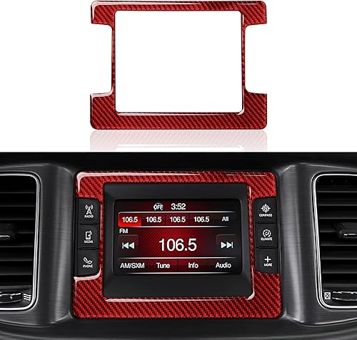 Vista 40 de Para Dodoge Challenger 2015 2016 2017 2018 2019 2020 2021 2022 2023 Accesorios Car Cup Holder Decor Calcomanías Calcomanías de fibra de carbono