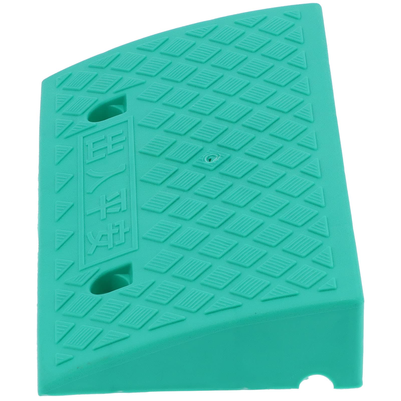 9cm Thickness Portable Curb Ramp Plastic Threshold Ramp for Driveway Car Supplies Green