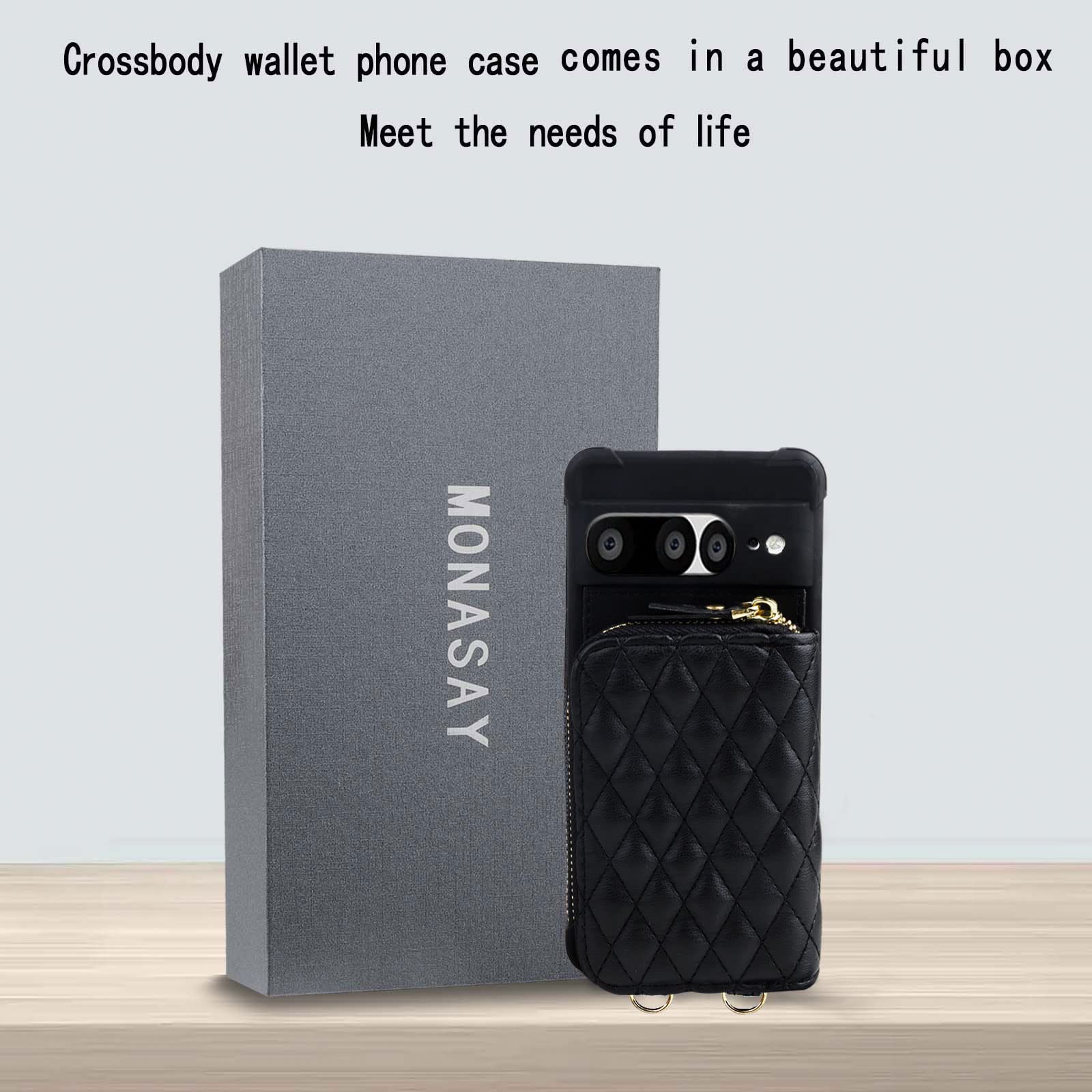 MONASAY Funda Tipo Cartera Para IPhone Air De 6.6 Pulgadas, Funda Magnética Con
